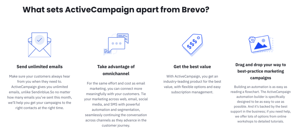 ActiveCampaign vs Brevo : Comparison